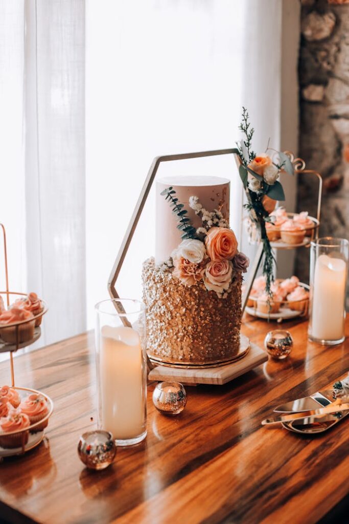 Cakes on Table